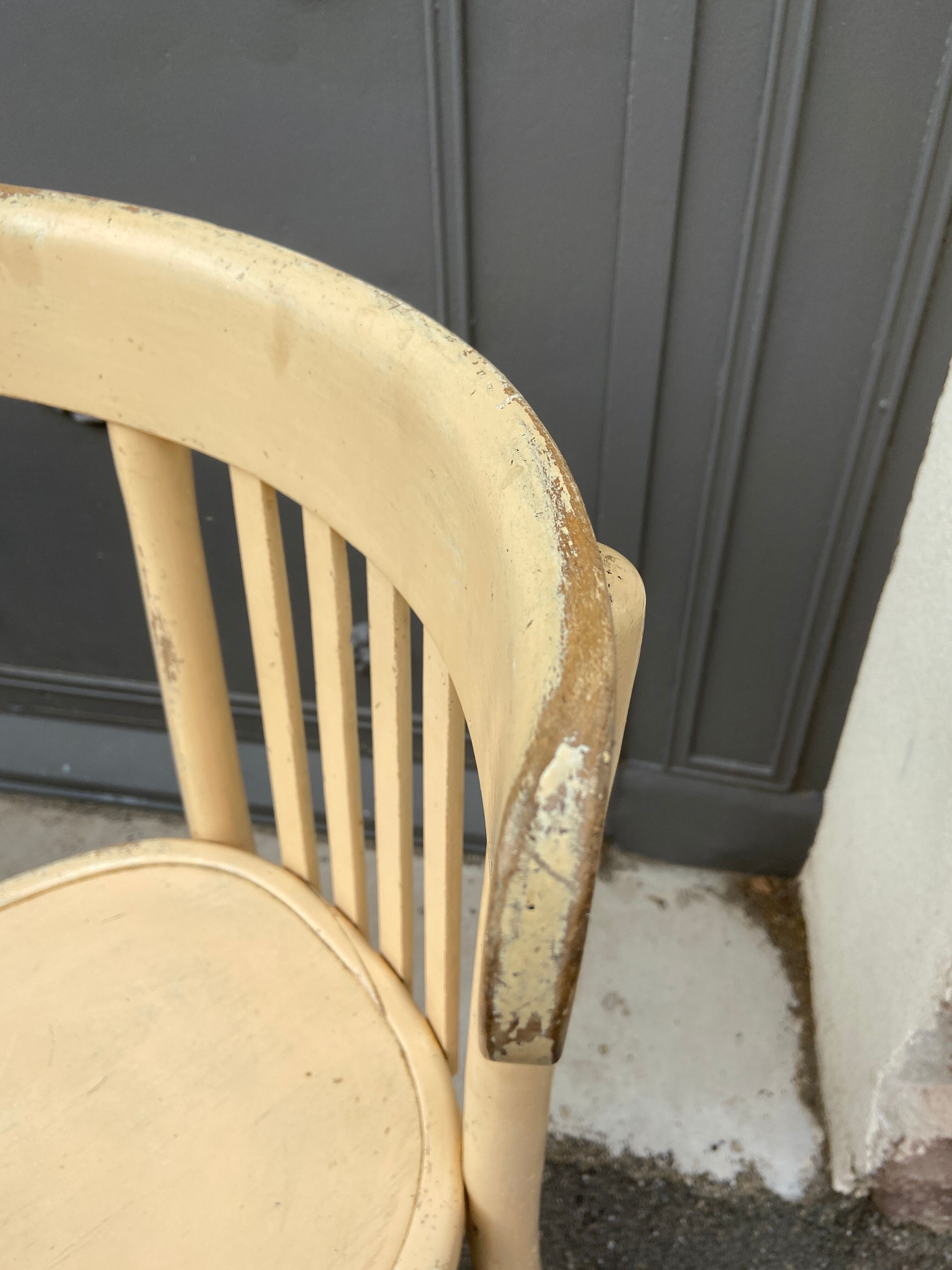 4 chairs bistro vintage coffee 1950