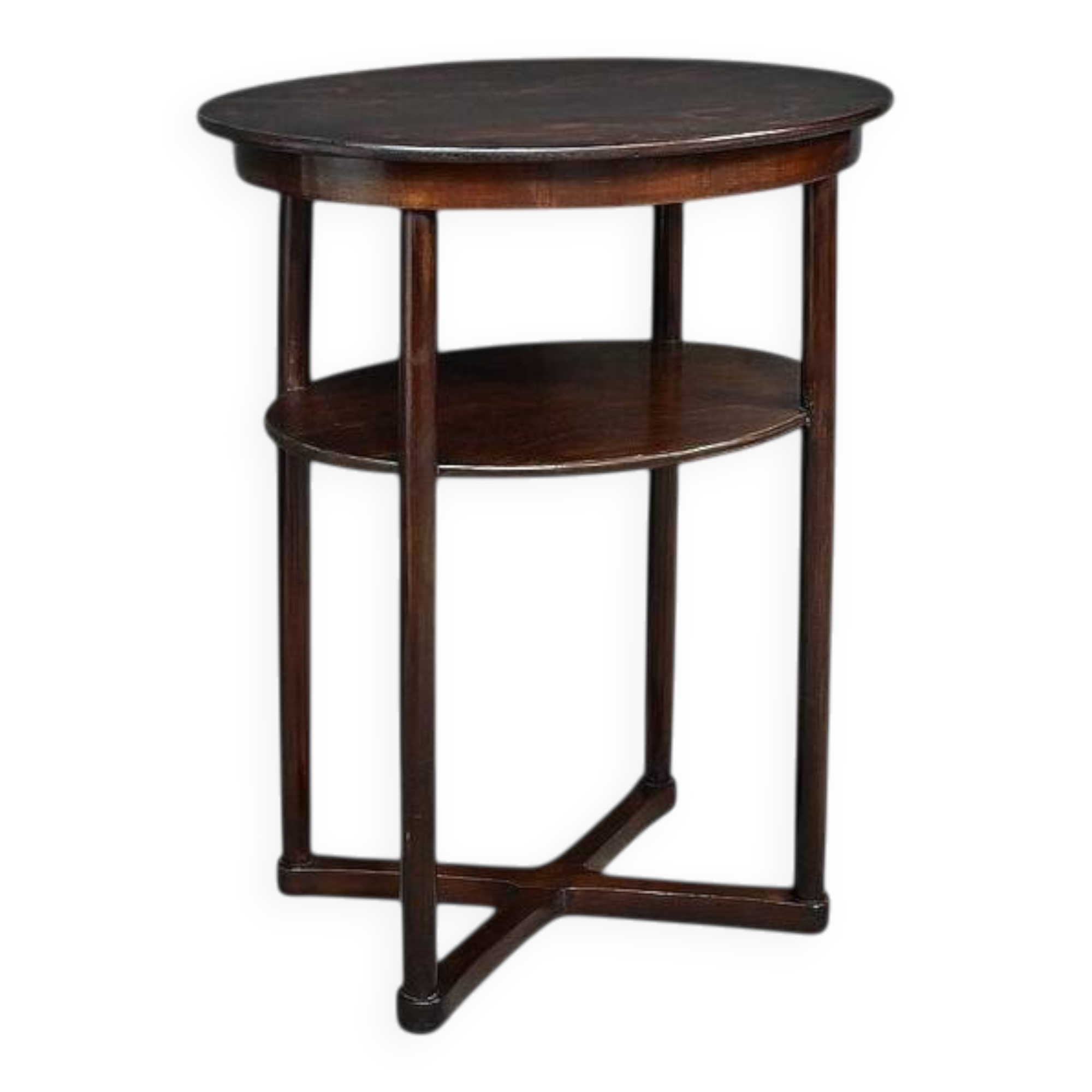 Beech pedestal table, by J. Hoffmann, Maison Thonet, Art Deco – 1930