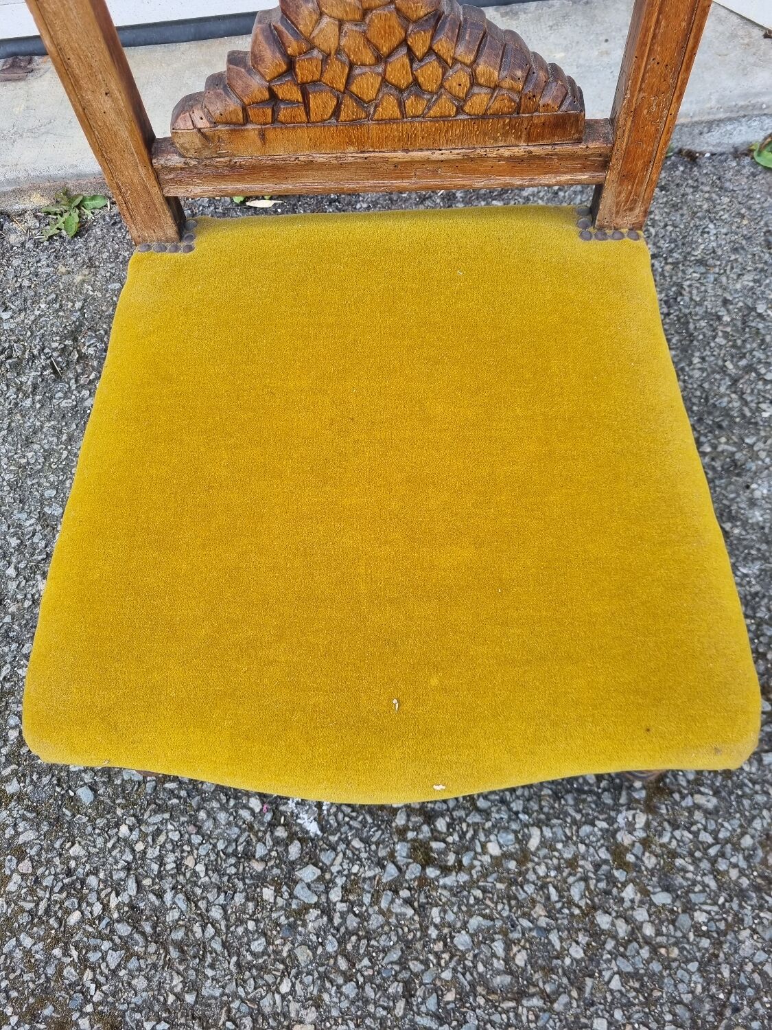 Prayer chair vintage oratory