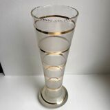 Serrated vase with gilded edging 60s