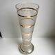 Serrated vase with gilded edging 60s