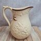 Old Pichet KG Lunéville No. 1 in ironstone, relief bird decoration, vintage