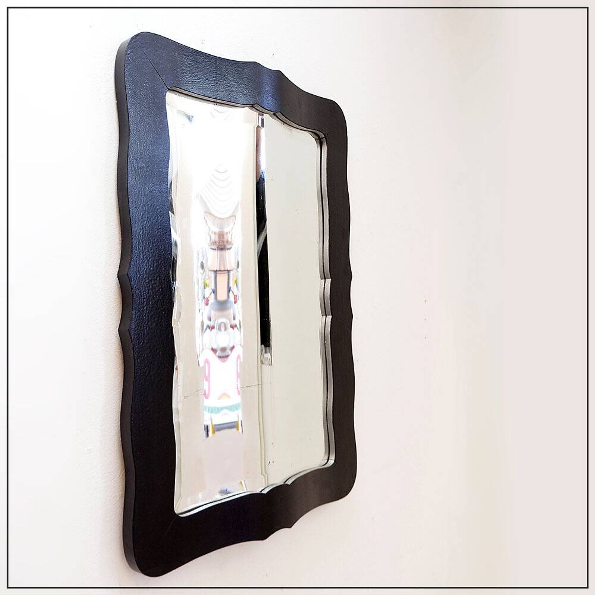 Miroir déformant convexe et concave vintage - 20ème siècle