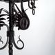 Important lampadaire en fer forgé à décor de dragons, Italie, vers 1900