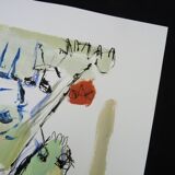 Mixed technique Art brut/Figurative art/Unique art signed Kabian 65X50 cm