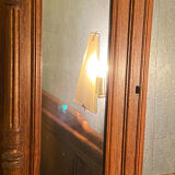 Lion's head oak shelf cabinet