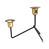 Modernist two-light standing candlestick, Belgium 1970s.
