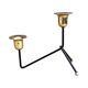 Modernist two-light standing candlestick, Belgium 1970s.