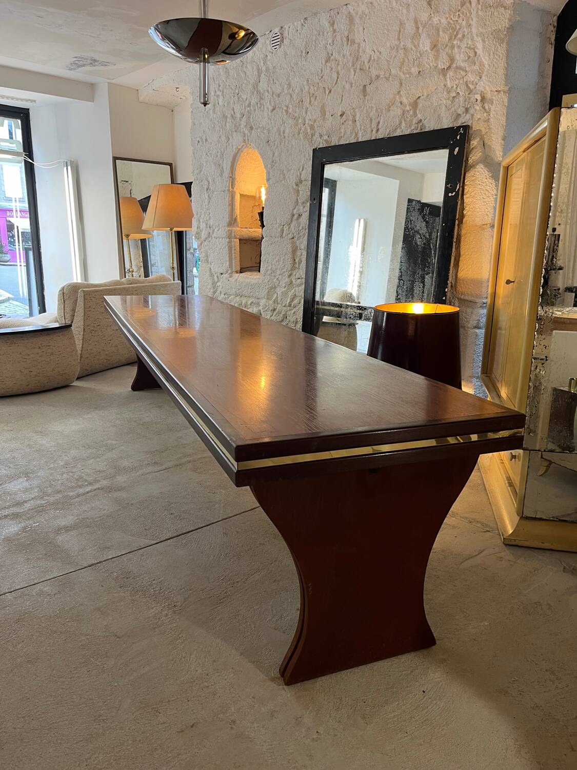 Large refectory table - 1980s