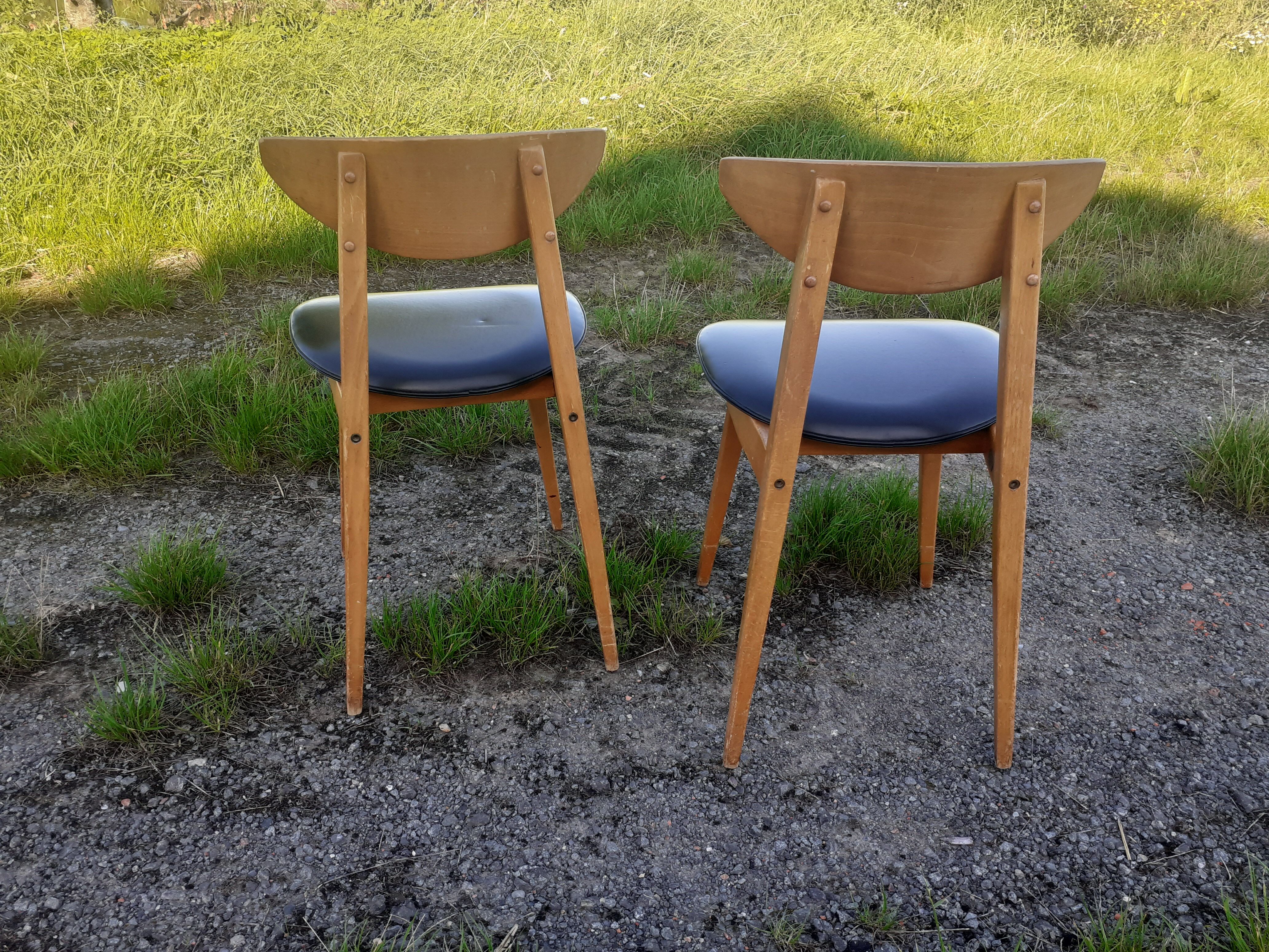 Paire de chaises vintage