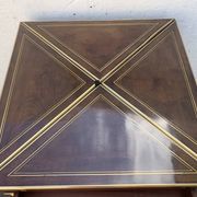 Table for games "Handkerchief" Napoleon III mahogany and brass fillet XIX century