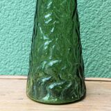 Tall frosted glass vase
