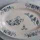 Oval dish longwy late nineteenth