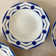 6 deep plates Digoin Sarreguemines - Ciboulette Collection