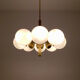 Brass Sputnik chandelier by Kaiser Leuchten