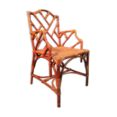 Fauteuil bambou & cannage 1900s