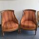 Pair of high-quality bergère armchairs – Manufacture SE