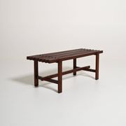 Slat bench in fine wood, 1970s