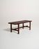 Slat bench in fine wood, 1970s