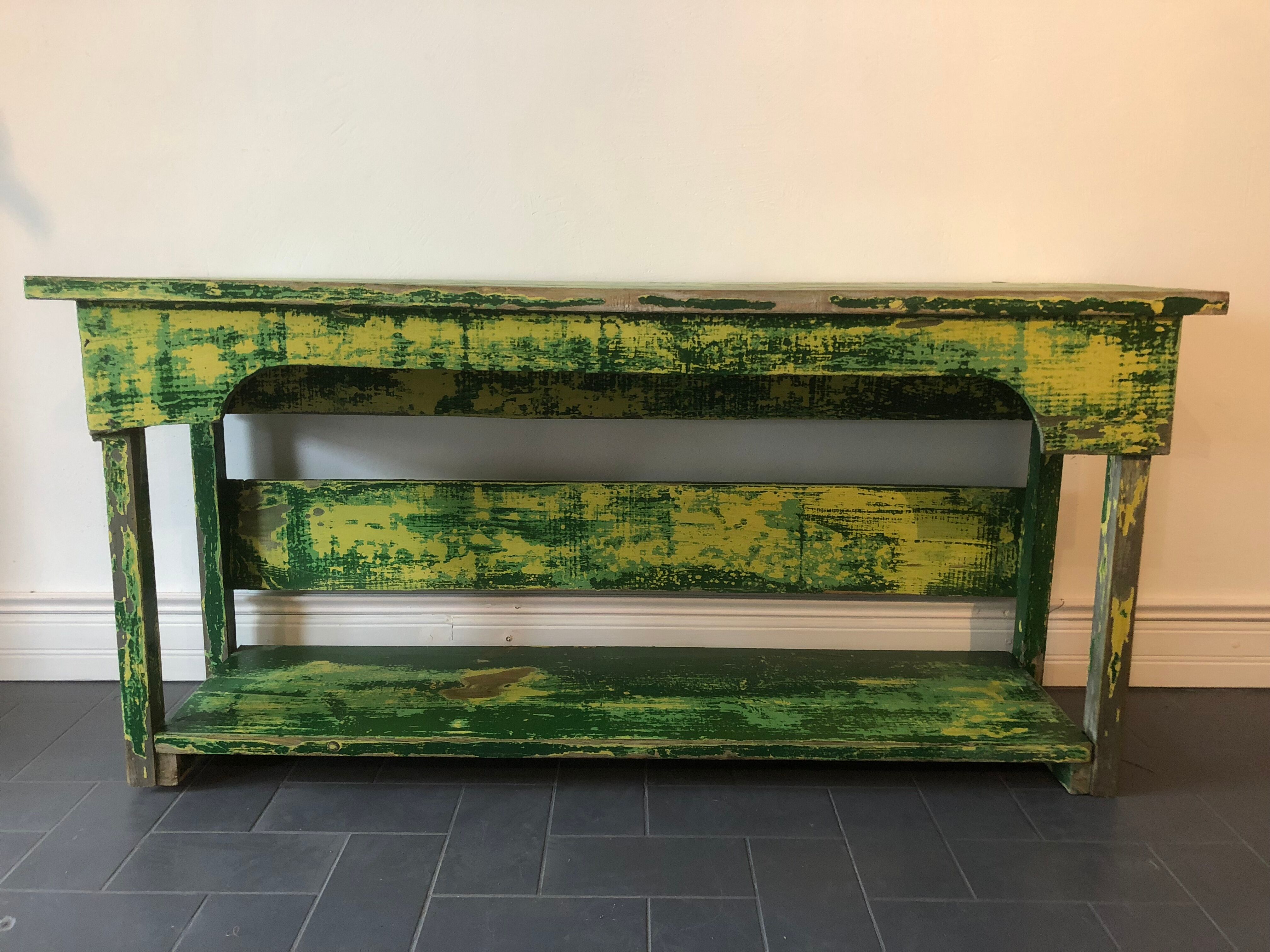 Old wooden console