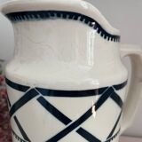 Broc vase in vintage Badonviller earthenware