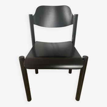 Black beech wood chair, Achille, The Socialite Family