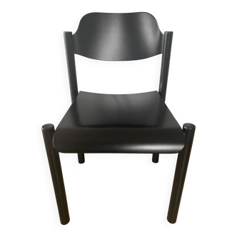 Black beech wood chair, Achille, The Socialite Family