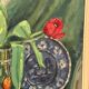 Swedish Oil on Panel – “Still Life with Tulips” by J. Essen Loarp