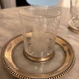 Service de nuit cristal argent