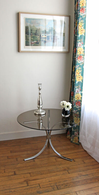 Smoked glass coffee table