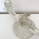 Czechoslovak moulded glass candlestick