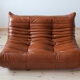 2 seater sofa and armchair Togo  designed by Michel Ducaroy 1973