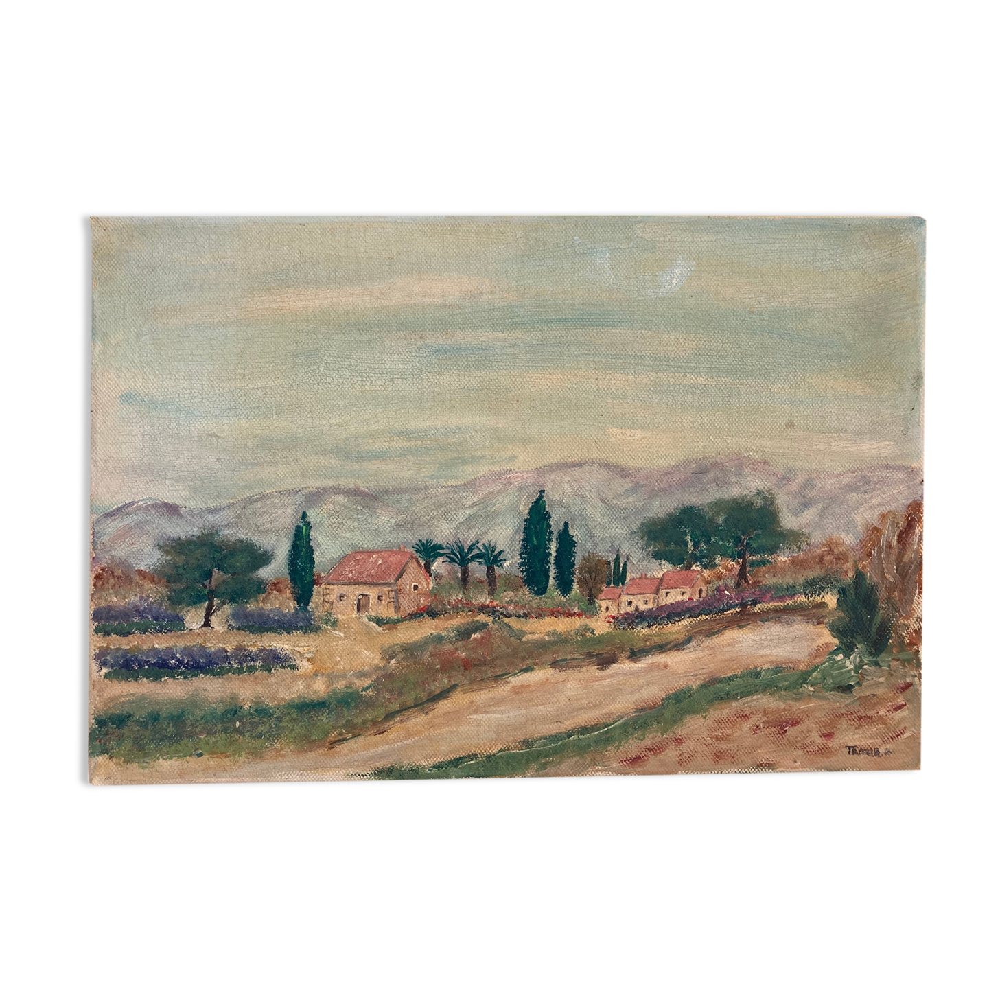 Old landscape painting