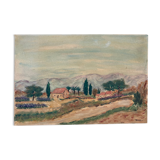 Old landscape painting