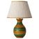 Bitossi Style Table Lamp, Ochre Green Ceramic, Earth Tones, 1960s-1970s