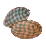 Set dessert plates and ravier