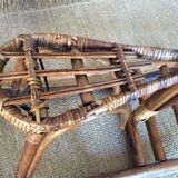 Rattan rocking horse