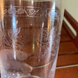 5 large engraved glasses