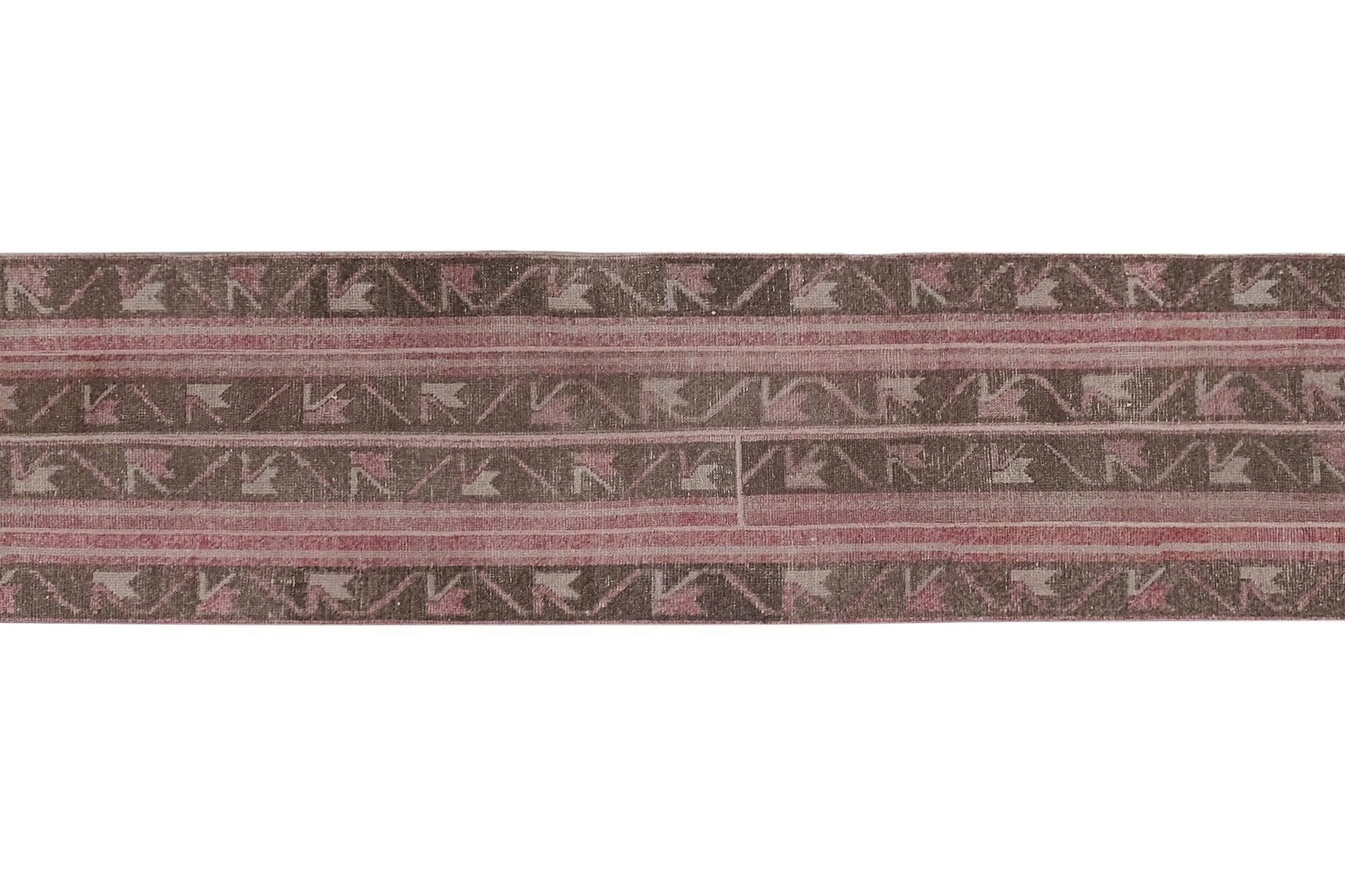 Vintage Turkish hallway rug 67x470 cm