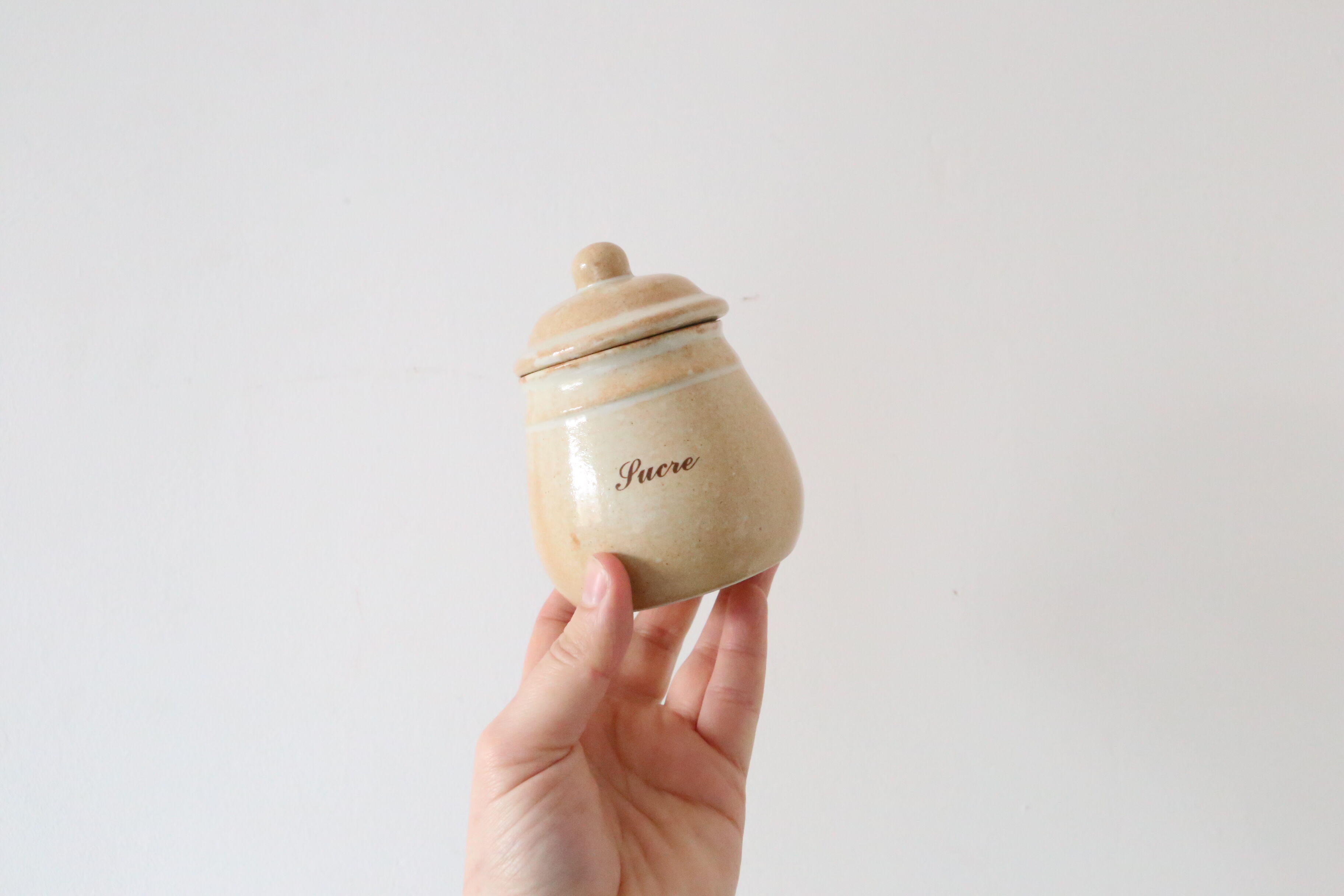 Sugar in sandstone, vintage, French manufacture