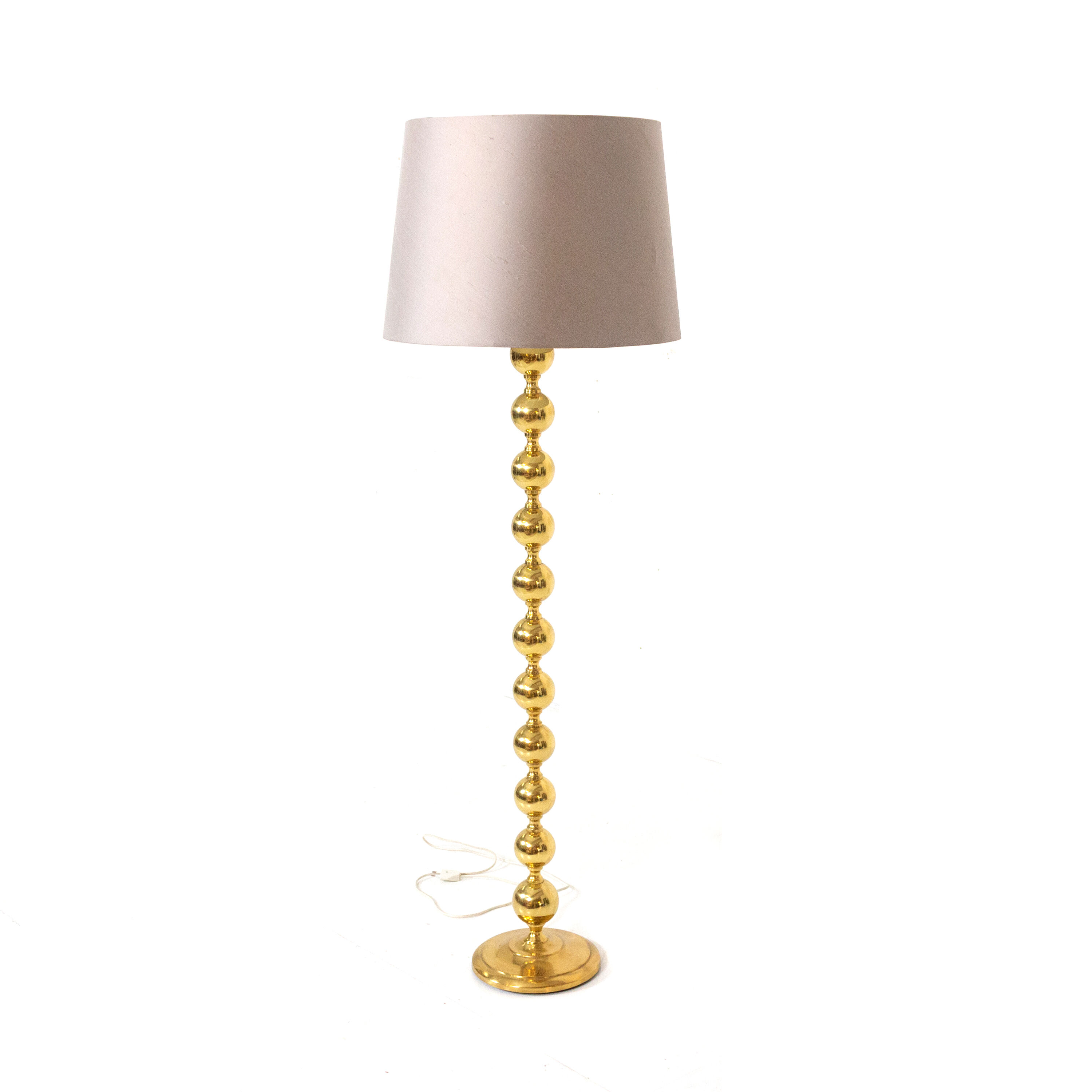 Scandinavian brass lampadair 1970
