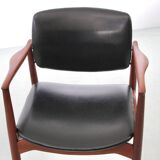 Pair of Scandinavian teak armchairs, model 66