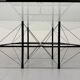 Vintage Italian architectural design coffee table from the 1970s