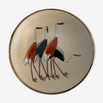 Empty ceramic pockets and brass animal storks Gazel Biarritz