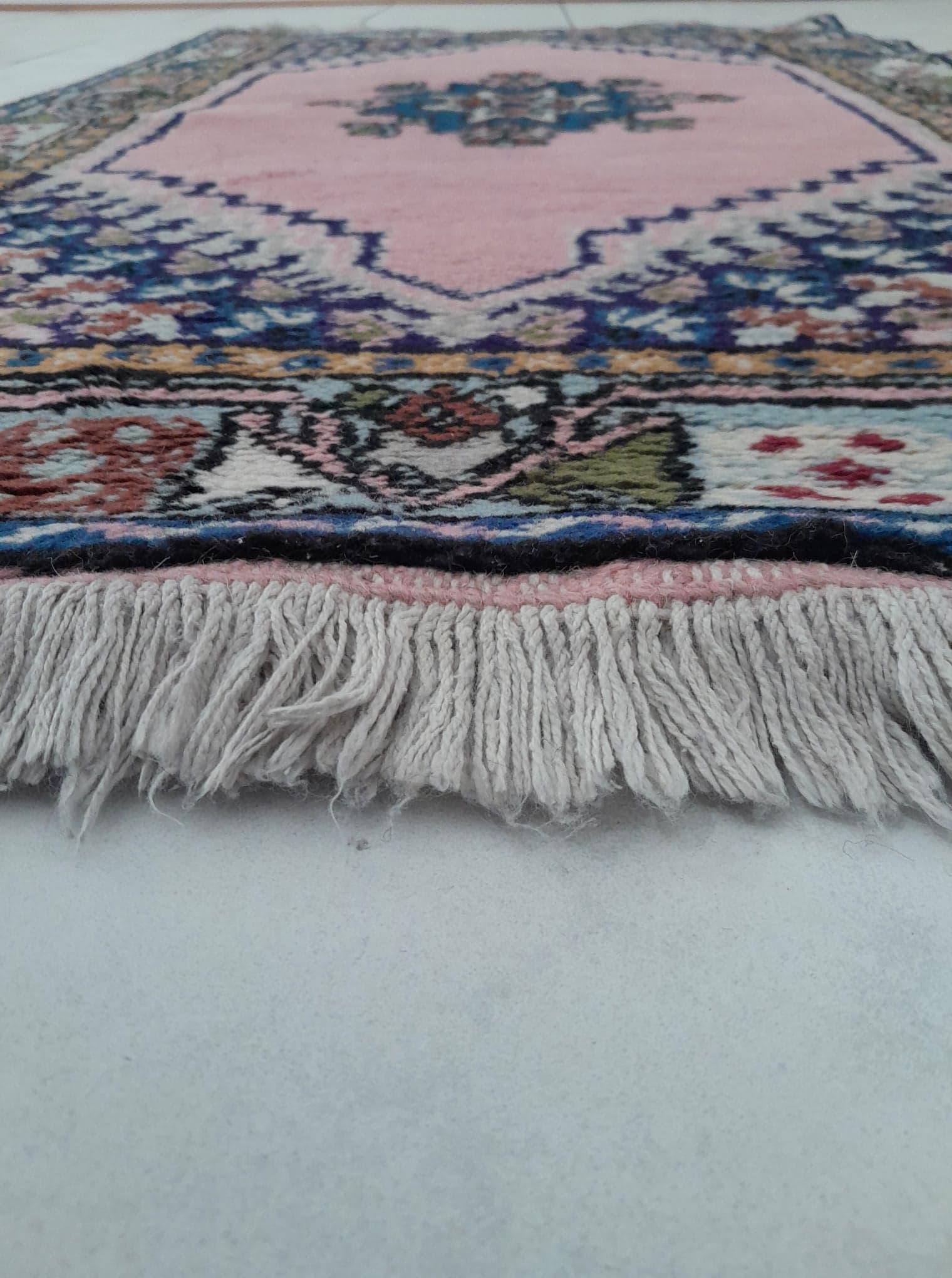Set of 2 Berber carpets handmade bed descents