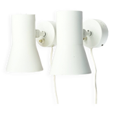 Paire de lampes murales scandinaves du milieu du siècle modèle V-239 de Hans-Agne Jakobsson Ab Markaryd, années 1960.