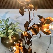 Gilded metal Florentine table or floor lamp by Hans Kögl, 1960s