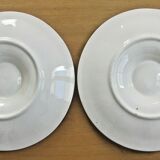 Set de 4 assiettes à coquillages en barbotine
