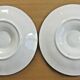 4 seashell plates in dabbling