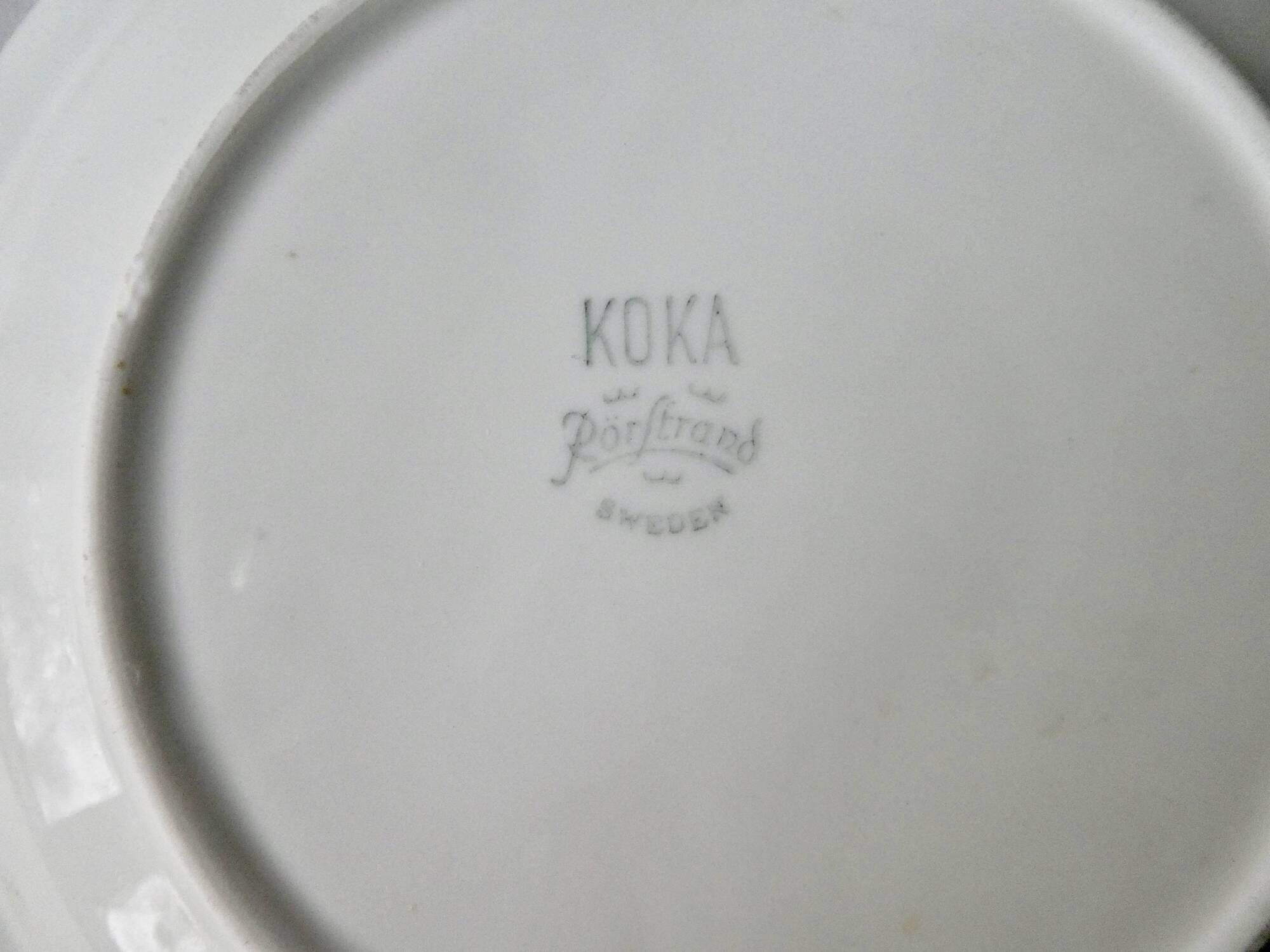 8 Scandinavian plates design Hertha Bengston, Koka Rörstrand, 50s